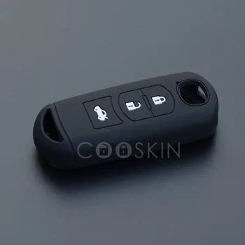 Silikoninė guma automobilio raktas atveju padengti MAZDA 3 5 6 Axela CX5 CX7 Atenza Core-wing 3 mygtukai Smart Nuotolinio klavišą 
