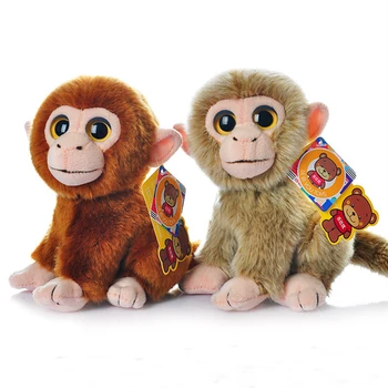 Tikroviška Beždžionė Pliušiniai Žaislai Mielas Mini Beždžionės Didelis Akimis Realus Laukinių Gyvūnų Įdaryti Žaislas Kalėdų Dovanos Vaikams