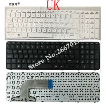 UK Klaviatūra HP PAVILION 15-E 15 15-N 15T 15E 15N 15N017AX 15E029TX E066TX PK1314D2A05 V14050 Juoda/balta nešiojamojo kompiuterio klaviatūra