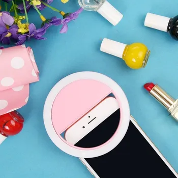 Universalus Selfie LED Blykste Žiedas Šviesos Nešiojamų Lempa, Mobilusis Telefonas Objektyvas, Skirtas 