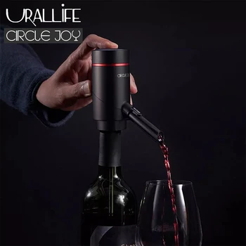 Urallife Circlejoy Elektros Raudonas Vynas Balionėlis Greitai Rimtas Automatinė Vyno Decanter Įkrovimo Aeratorius Mediniai Virtuvės Naudoti