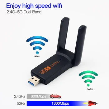USB Wifi Adapter Dual Band 1900Mbps Dongle RTL8814 802.11 ac 