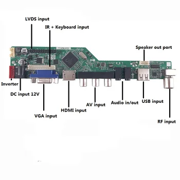 Už 30pin N154I2-L02 VGA, AV rinkinys 