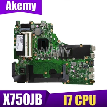 Už ASUS A750J K750J K750JB X750JB X750JN R751JB nešiojamojo kompiuterio Motininės Plokštės i7-4500 GT840M/2GB Nemokamai Heatsink + 4GB RAM