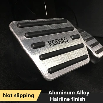 Už SKODA KODIAQ 2016 2017 2018 Automobilių Aliuminio lydinio Kuro Dujų Pedalas Stabdžių Pedalą Akceleratoriaus Pedalą Padengti Pedalai pakeitimo