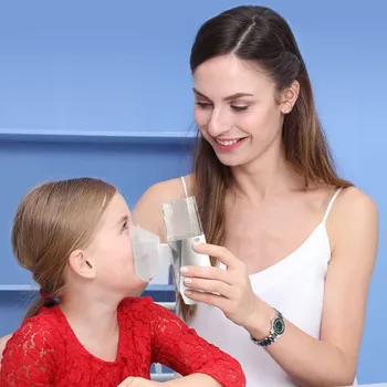Vaikų, Suaugusiųjų Sveikatos Priežiūra Mini Kišeninis Nešiojamas Įkvėpti Ultragarso Inhaliatorių Akių Purkštukai Silent Inhaliatorių Nebuliser Inhalator
