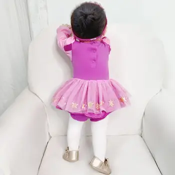 Vasaros Kūdikių Drabužiai 3-18M Naujagimiui Mergaičių Drabužius ilgomis Rankovėmis Princesė Dress Rompers Tutu Mielas Vaikai Jumpsuit Tutu Suknelė 2021