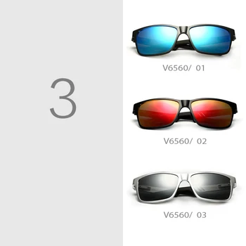 VEITHDIA 2020 Dizaineris vyriški Akiniai nuo saulės, Poliarizuoti Veidrodis Objektyvas Vyrų Saulės Akiniai Markės Aliuminio Taurės Vyrų Eyewears 6560