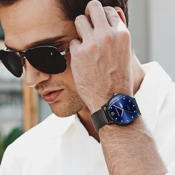 Vyriški Laikrodžiai-Ultra Plonas Minimalistinis Riešo Žiūrėti Žmogui Šviesos Studentų Vyrų Kvarcinis Laikrodis Reloj Hombre Relogio Masculino Montre