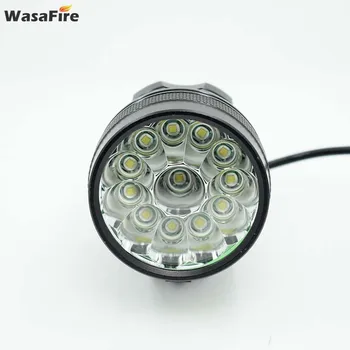 WasaFire 12x T6 LED Dviračio Priekinis Žibintas 20000lm 2 In 1 Dviračio priekinis žibintas MTB Dviračių Žibintas su 9600mAh Baterija + Kroviklis