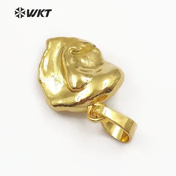 WT-P1409 WKT Naujo dizaino Baroko perlas pakabukas su pilna aukso spalvos, padengtą atsitiktinės formos išskirtinių papuošalų didmeninė 10vnt/daug