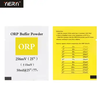 Yieryi 10/30/50 Vnt ORP kalibravimo milteliai rezervo milteliai ORP testeris kalibravimo milteliai 256mv kalibravimo tirpalas