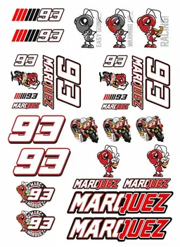 Šalmas lipdukai Tinka Marquez 93 Lipdukai Nustatyti 20 Lipdukas Laminuotos Repsol Honda