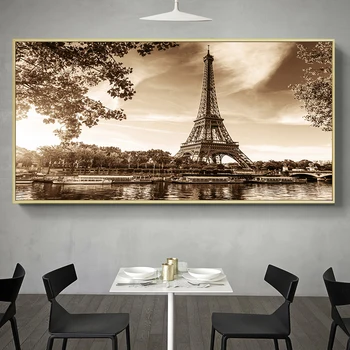 Šiaurės Paryžius, Prancūzija Eiffels Bokštas Drobė, Tapyba, Plakatas ir Spausdina Sienos Meno Nuotrauką Kambarį Cuadros Meno Namų Puošybai