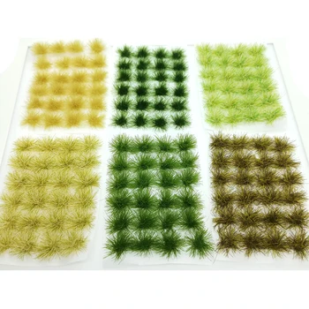 Žolės saulėgrąžų, flocking nailono žaislo modelis scena priėmimo šešių spalvų / nespalvoti diorama smėlio lentelė žalia imitavimo įrenginių statybos