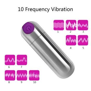 10 Greičio Vibracija, Mini Kulka Formos Vandeniui atsparus Vibratorius G-spot Massager Stiprus Purtyti Įkraunamas USB Vibratorius Egzotinių Sekso Žaislas