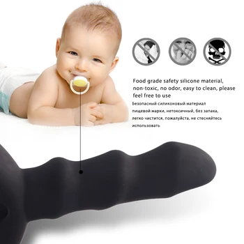 10 Greičio Vibratorius Anal Plug Sekso žaisliukai Vyrams/ Moterims Juoda Kūno Masažas Medicininio Silikono Butt Plug Sekso Produktai Suaugusiems