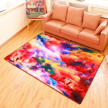 1Pcs Kūrybos Žvaigždėtas Dangus Abstraktusis menas, kiliminė danga, sofa/arbatos stalo/gyvenamasis kambarys/miegamasis stačiakampio formos kilimų Renesanso Mados Kilimas