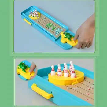 1Set Mini Varlė Darbalaukio Boulingo Žaidimas Pirštu Katapulta Švietimo Žaislas Vaikams, Tėvų-vaikų Bendravimą Vaikų Dienos Dovanų
