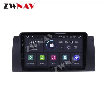 2 din IPS jutiklinį ekraną ir Android 10.0 Automobilio Multimedijos grotuvo E39 BMW X5 E53 1999-2005 automobilių garso radijas stereo GPS navi galvos vienetas