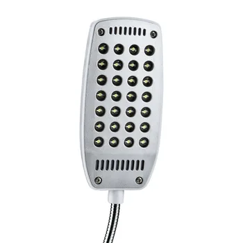 2018 Naują Lanksčią USB/Baterijos 28 LED Šviesos Lempa Įrašą Ant Lovos, Stalo, Stalo Lempos