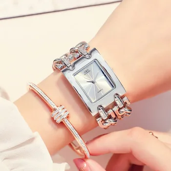 2019 Naujas G&D moteriški Laikrodžiai Top Brand Prabangius Kvarcinius Laikrodžius Sidabro Ponios Apyrankę Žiūrėti Relogio Feminino Siųsti Reloj Mujer