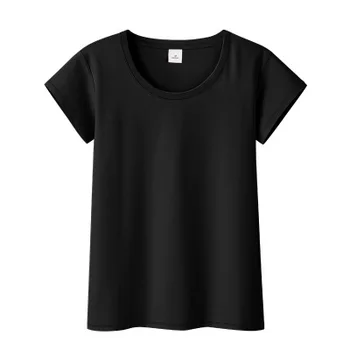 2019 Naujas moterys Vasarą Seksualus spalvos marškinėliai medvilnės Trumpas apvalios kaklo marškinėlius atsitiktinis