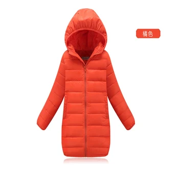 2020 m. žiemos ilgos modelio Mergina Liemenės Vaikams vientisos spalvos Vaikų Viršutiniai drabužiai kūdikių Mergaičių Paltai Berniukai Light& plonas antis žemyn Striukės