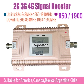 2g 3g 4g stiprintuvas gsm 850 mobilųjį Telefoną Signalo Stiprintuvas cdma vnt Kartotuvas Smart home 1900MHz lte korinio amplificador su antena