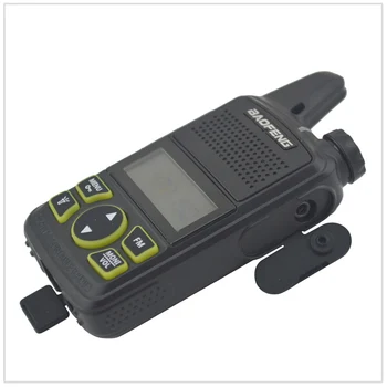 2pieces baofeng bf-t1 Walkie Talkie UHF 400-470MHz 20CH 1W Mini kišenėje Nešiojami Kumpis FM radijo Ausinės