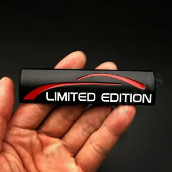 3D Metalo Black Limited Edition Automobilių Kamieno Sparnas Logotipas Ženklelis Lipdukas Lipdukas Sportas