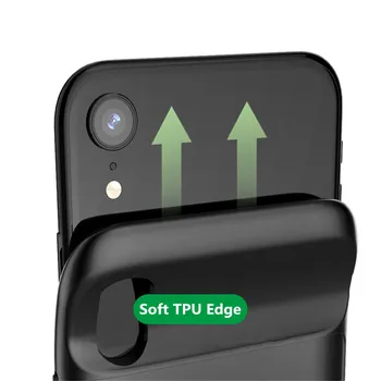 5000mAh Nešiojamų Aukštos Kokybės Maitinimo Banko Baterija Atveju iPhone XR Silikono Anti-drop Greitas Įkroviklis Baterijos Įkrovimo Padengti Atveju