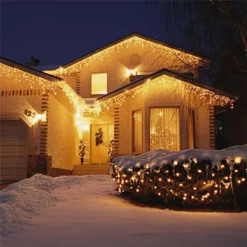 5M Kalėdų LED Užuolaidų Varveklis Styginių Šviesos ašaros po 0,4-0,6 m, LED Šalis Sodo Etape Lauko Vandeniui Dekoratyvinės Šviesos Fėja