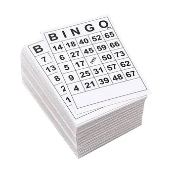 60 Vnt Bingo Korteles Popieriaus Kortelės Įdomus Žaidimai Klasikinis Bingo Korteles Ir Suaugusiems, Ir Vaikams, Šeimai Šalis Žaidimai, Stalo Žaidimai