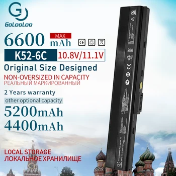 6600mAh Nešiojamas Baterija Asus A52 A52J K42 K42F K52F K52J 70-NXM1B2200Z A31-K52 A32-K52 A41-K52 A42-K52 X52F X52J X52JB X52JC