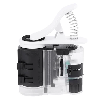 7-27X su LED Lempos, UV Reguliuojamas Magnifiers Skaitmeninio Įrašo tipo mobiliųjų Telefonų Mikroskopu Universalus mobiliojo Telefono Loupe Įrašą