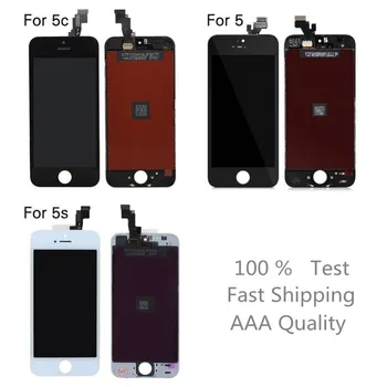 AAA Kokybės iPhone 5S 5 7 plius 5c LCD Jutiklinis Ekranas Asamblėjos visiškai Naujas LCD Ekranas iPhone 5s Ekrano skaitmeninis keitiklis Remontas