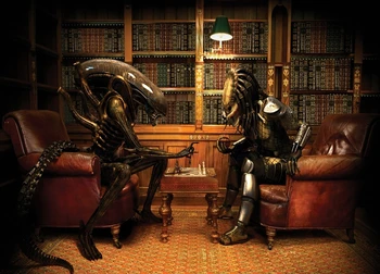 Alien VS Predator Žaisti Šachmatais Filmų plakatų siena lipdukas 30X42 CM HD nostalgija retro kraftpopieris Rašalinis spausdinimas meno apdaila