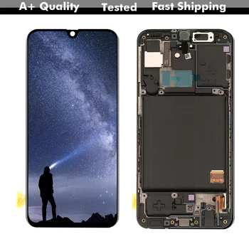 AMOLED skystųjų kristalų (LCD Samsung Galaxy A40 2019 A405 A405F A405FN/D A405DS LCD Ekranas skaitmeninis keitiklis Asamblėja