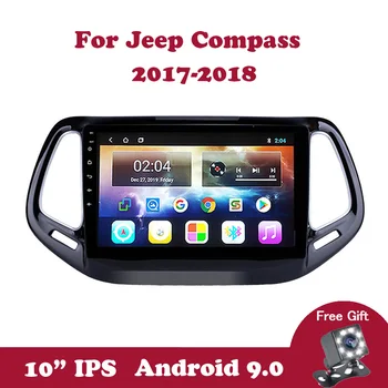 Android 9.0 Auto Multimedia Vaizdo Grotuvas, DVD, GPS Navigacija Jeep Compass 2017 2018 Wifi DVB SWC DAB Vairas Kontrolės