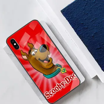 Animacinių filmų Scooby Doo Stiklo Telefono dėklas Fundas Coque 