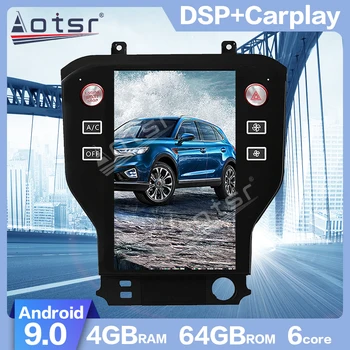 AOTSR Android 9.0 PX6 Tesla stiliaus Vertikalus ekranas, Automobilių GPS Navigacija Ford Mustang-2019 DSP Multimedijos radijo Grotuvas