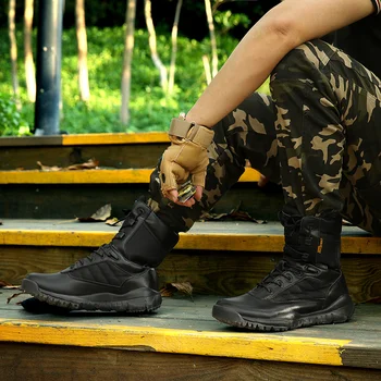 Armijos Batai, Vyrams, Kariniai Batai Pavasario Vasaros Armijos Batai Taktinis Juoda Ruda Vyrų Laisvalaikio Bateliai Kietas Anti-Slip Vyrų Laisvalaikio Sneaker