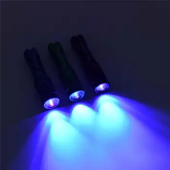 Astrolux A01UV Mono-išėjimo 395nm UV Žibintuvėlis 395 Ultravioletinių Juoda Fluorescencinį Detektorių Mini LED Keychain Blacklamp Fakelas