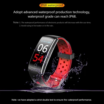 Atsparus vandeniui Smart Brecelet Q8 Q8S Smart Apyrankė Širdies ritmo Monitorius IP68 Fitness Tracker 