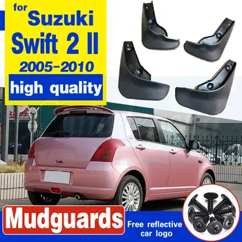 Automobilių Purvo Atvartais Už 2 Suzuki Swift II 2005-2010 Mudflaps Splash Apsaugai Purvo Atvartu Purvasargių Sparnas 2006 m. 2007 m. 2008 m. 2009 m.