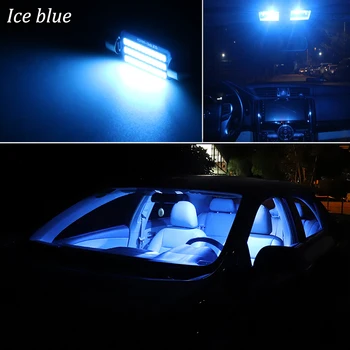 Balta Canbus LED Lemputes, Interjero Dome Žemėlapio Skaitymo Lemputė Komplektas Nissan XTrail X-Trail T30 T31 T32 2001-2019 Licenciją Plokštelės Šviesos