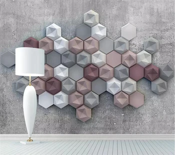 Beibehang Užsakymą tapetai 3D retro diamond sienos gyvenimo kambario, miegamasis restoranas 