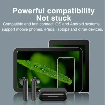 Bluetooth 5.0 Ausinės Stereo Garso TWS Mini Ausinių Belaidžio Sporto laisvų Rankų įranga su Mikrofonu, skirtos Android 