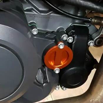 CNC Erzina Tepalo Filtro Dangtelis Už KTM SXF XCF EXC-F WIKI XCW XCF-W 250 350 450 500 530 Motokroso Motociklai Orange